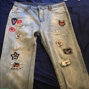 Custom denim jean